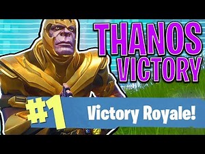 EPIC THANOS VICTORY!! - FORTNITE BATTLE ROYALE!
