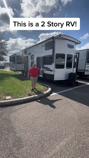 Only 95k this is an awesome 2 Story 3 Bedroom RV! #mattsrvreviews #rv #generalrv #tinyhouse