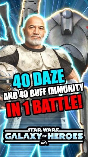 SWGoH - 40 Daze And Buff Immunity In 1 BATTLE | SECTOR 2 | The Stranger Conquest #swgoh #starwars