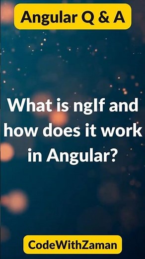 NgIf in Angular Explained | Beginner to Advanced Guide #ngif #angulardirective #webdevshorts