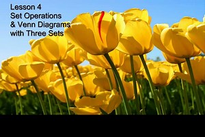 MGF1106 Lesson 4 Set Operations & Venn Diagrams with Three Sets