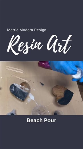 5.7K views · 63 reactions | Glass and Resin Art creates easy and impressive pieces like this coastal beach scene. #resinart #coastalart #beachvibes #valentinesgift | Mettle Modern Design | Facebook