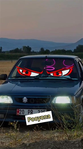 1.3K reactions · 59 shares | ️ Demon Eye ️ Let your car light up the night! LED flexible screen, DIY your desired dynamic pattern + text through the app! | Pooyona | Facebook