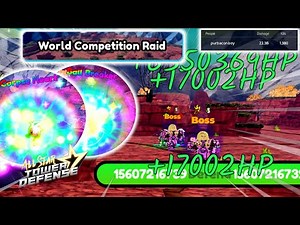 HEAL UNIT! Beating World Competition Raid | Solo Gameplay | Roblox All Star Tower Defense