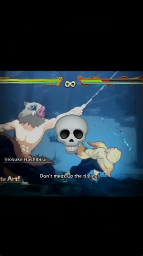 Zenitsu and Inosuke combo Attack - Demon slayer Hinokami Chronicles 2 #demonslayer #shorts #trending