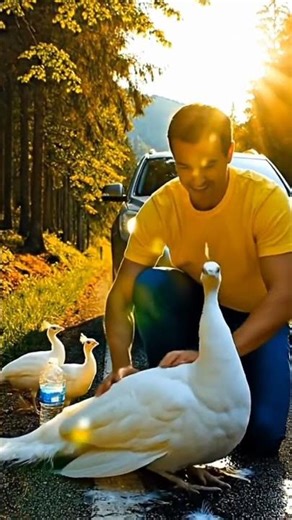 Kind Man Rescues Unconscious White Peacock #animalrescue #animals #birds