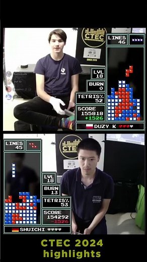 Alex_H vs Giant - CTEC 2024 HIGHLIGHTS. #classic #tetris #european #championship