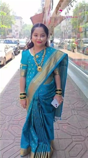 Stunning Marathi Bridal Transformation 👑💙 | Nauvari Saree & Bridal Makeup
