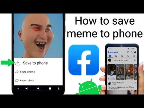 How to save Facebook memes in comments on a phone android