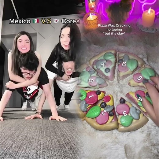 Strength challenge: Korea vs. Mexico 😱 #fyp #competition #strength #otakuboy #korean
