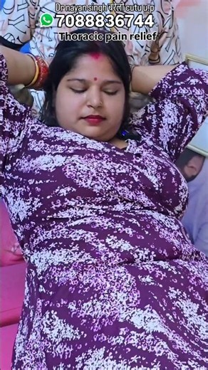🔋Female thoracic spine pain relief chiropractor, women ladies aunty man chiropractor india