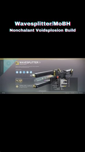 Nonchalant Wavesplitter Build[see description] #destiny #destiny2 #gaming