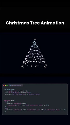 🌲christmas special tree animation using html and css | code buzz | web development | #coding