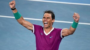 Australian Open: Rafael Nadal savours 'most unexpected' title as Roger Federer, Novak Djokovic hail new Grand Slam record holder