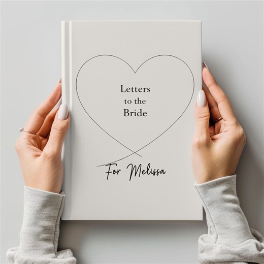 Custom Letters to the Bride Book, Wedding Notebook Engagement Gift, Personalized Engagement Journal, Wedding Planning Journal, Bridal Shower - Etsy