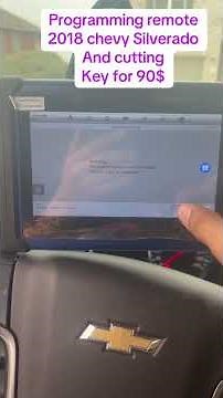 Programming a 2018 Chevy Silverado Remote success for $90 #automobile #locksmith #locksmithtraining