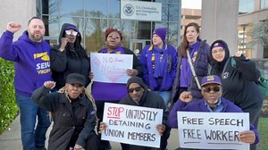Let’s join SEIU VA to rise up as workers to reject the Trump administration’s attacks on free speech. #4The1st Lock in: https://seiu.co/3XIra25 | SEIU