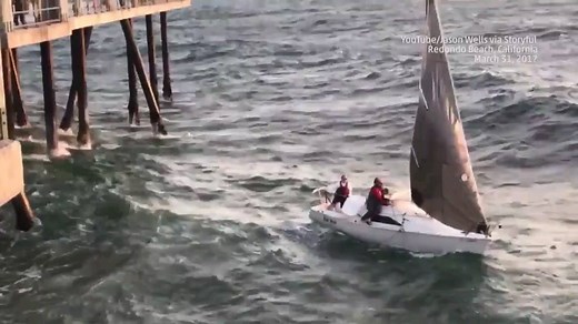 312K views · 4K reactions | The winds and waves got the better of these sailors. | The Weather Channel | Facebook