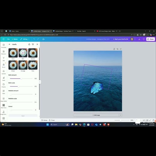 Canva Design Hacks - Water Reflection Effect |