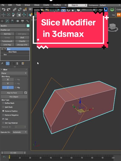 Cómo usar el modificador Slice en 3ds Max