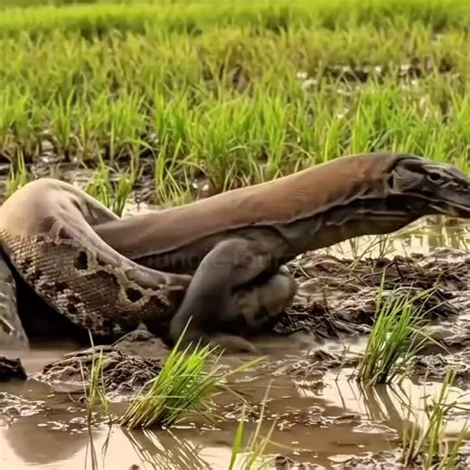 Monitor Lizard vs Giant Python – Nature’s Most Shocking Twist! #shorts #viralshorts