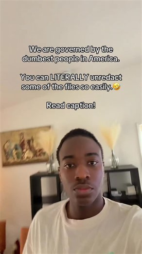 Eldrick J. Mugerwa on Instagram: "The Epstein files on the DOJ website allow you to highlight the redacted text, copy it, and paste it into another document, which reveals what was hidden.🤣 #success #motivation #epstein"