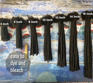 Handmade Human Hair Dreadlock Extensions: Natural Black, Can Dye/curl - Etsy UK