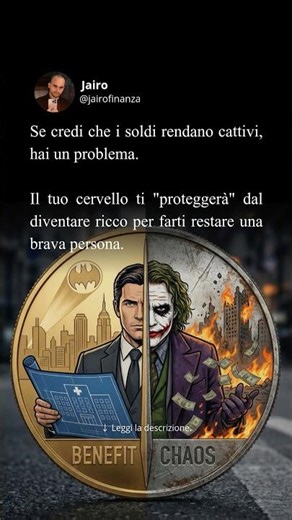 “I soldi cambiano le persone. Le rendono avide, egoiste, cattive.” Falso.