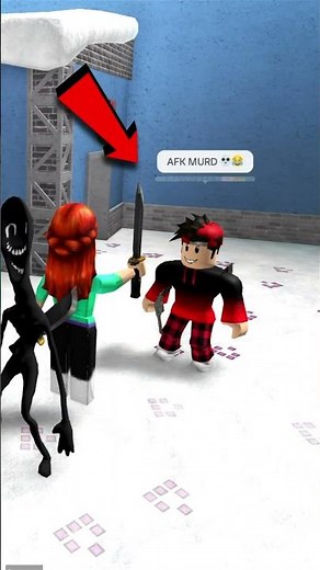 Fake Murderer Troll ☠️ #roblox #shorts