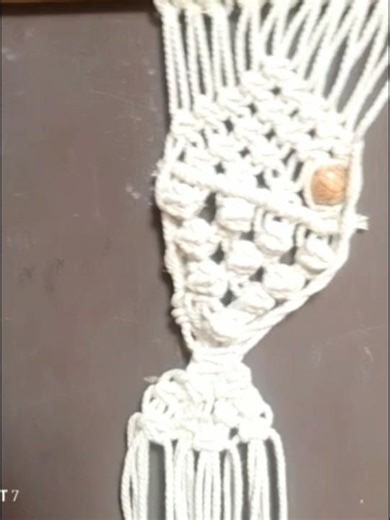 macrame design fish wall hanging