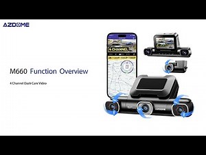 AZDOME 360° 4 Channel Dash Cam-Function Display