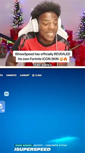 STREAMZEY on Instagram: "IShowSpeed has officially REVEALED his own Fortnite ICON SKIN🤯🔥 IShowSpeed, real name Darren Jason Watkins Jr., born January 21, 2005, in Cincinnati, Ohio, is a 20-year-old explosive YouTube and Kick streamer whose high-octane energy, viral outbursts, and IRL chaos propelled his main channel (@IShowSpeed) from a 2016 NBA 2K/Fortnite start to over 42M subscribers with 7B+ views, exploding in 2021 via TikTok memes of screams, table flips, and Ronaldo worship amid Twitch 