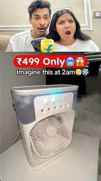 Trying this viral mini ac 😱✨😍 #shorts #miniac #minicooler #summergadgets #review #viralproducts