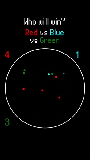 🔴 Red vs 🔵 Blue vs 🟢 Green | 10 v 10 v 10 | Who Will Win?