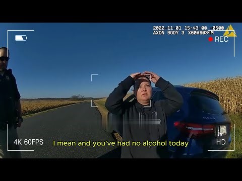 Woman Hits Bicyclist and Flees, Then Fails DUI Tests | Police Bodycam