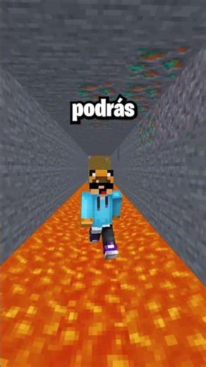 HOW TO WALK ON LAVA in MINECRAFT #minecraft #shorts #tiktok