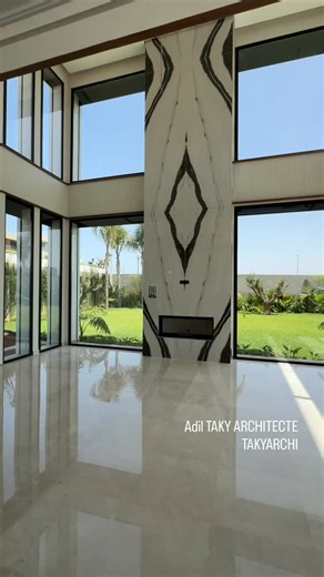 Adil Taky Architecte on Instagram: "Bouskoura Ville verte Adil TAKY ARCHITECTE TAKYARCHI 0522394989 — #takyarchi #architecture #villas #cheminée #archilovers"