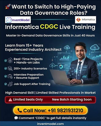 Informatica CDGC Training 🚀 High-Paying Data Governance Skill | Full Course + Career Guide