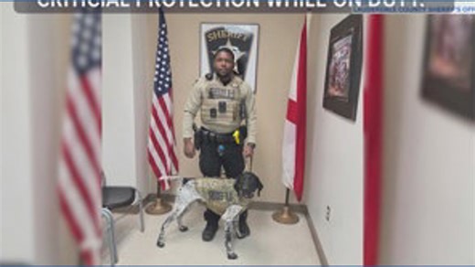 Pup protection: Lauderdale County K-9 gifted protective vest