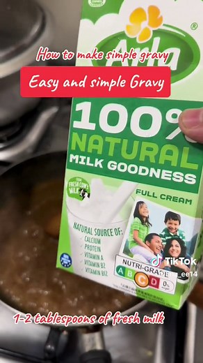 Simple Homemade Gravy Recipe with Beef Cubes