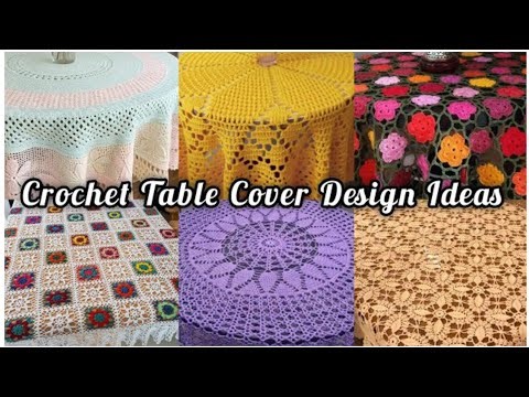 Beautiful & Attractive Crochet Table Cover Design Ideas|| part_01