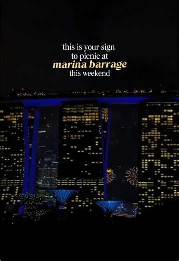 Enjoy Disney Fireworks at Marina Barrage Tonight!