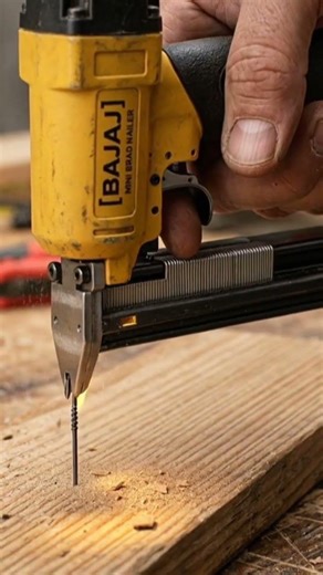 World’s Smallest Nail Gun 🔫 | Tiny Tool Shooting Nails Into Wood!