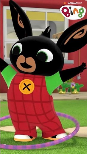 Bing learns to Hula Hoop! | #Shorts | Bing Shorts