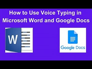 Master Voice Typing in Microsoft Word & Google Docs | Step-by-Step Tutorial