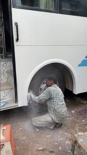 Full bus touching..#bus #restoration #professional #trending #viral