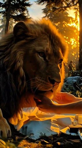 From Pain to Freedom 🦁 Incredible Lion Rescue Story #shorts