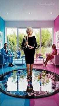 THIS FLOOR IS INSANE 😍 Yin-Yang Blue & Pink Luxury Epoxy Floor ☯️💙💖 #epoxy #flooring #transformation