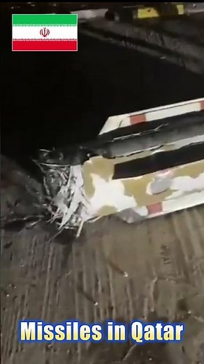 Debris of a 🇺🇸 PATRIOT PAC-3 MSE interceptor that struck an 🇮🇷 Iranian ballistic missile