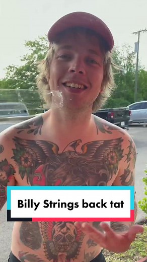 @billystringsofficial back tattoo Pt. 3 #tattooartist #tattoo #tattooideas #tattoogirl #tattoolover #traditionaltattoo #fyp #billystrings